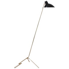 Vittoriano Viganò 'VV Cinquanta' Floor Lamp in Black and Brass
