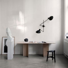 Lampada da parete 'VV Cinquanta Twin' di Vittoriano Viganò in acciaio e nero per Astep