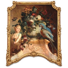 Antique Italian Still Life Oil Painting, Attributed to Rapous, 1780, Not framed