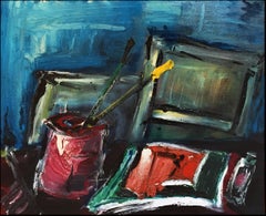 Vittorio Bellini 'Towards Evening' 2006 Oil Enamel Canvas Expressionism Colorful
