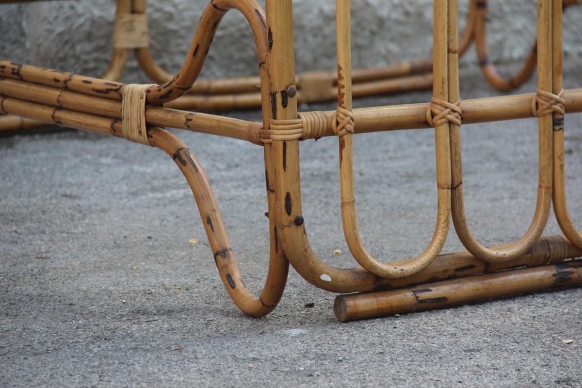 Vittorio Bonacina Bamboo Bed Mid-Century Modern Italian Design, 1950 In Good Condition In Palermo, Sicily