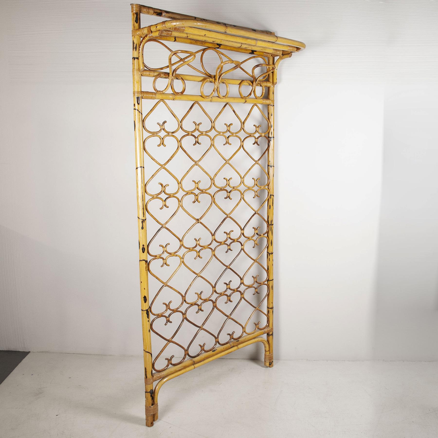 Bamboo Vittorio Bonacina coat racks from the sixties