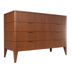 Vittorio Cherry Wood Dresser with Brass Handles