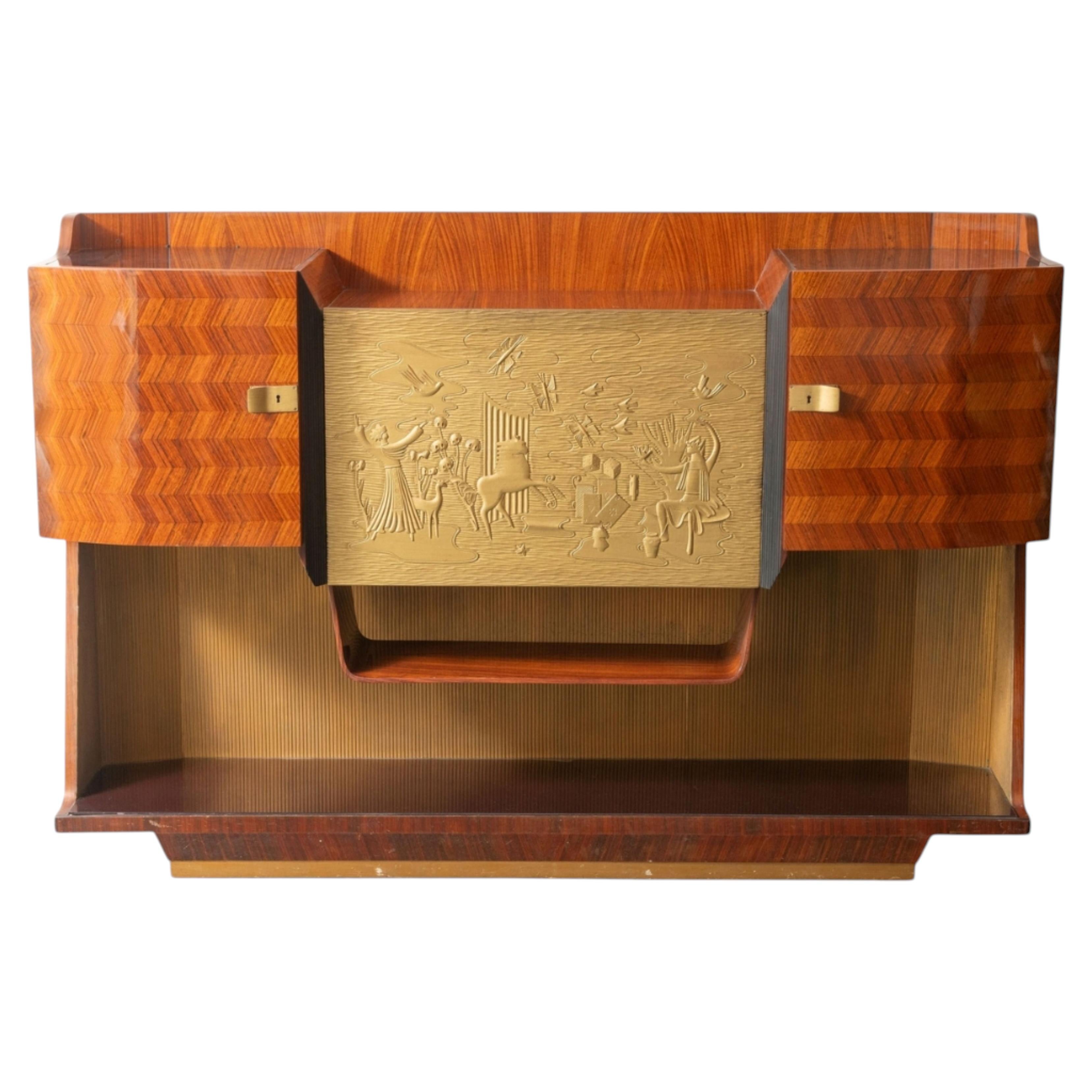 Vittorio Dassi Bar cabinet , sideboard, for La Permanente Mobili di Cantù