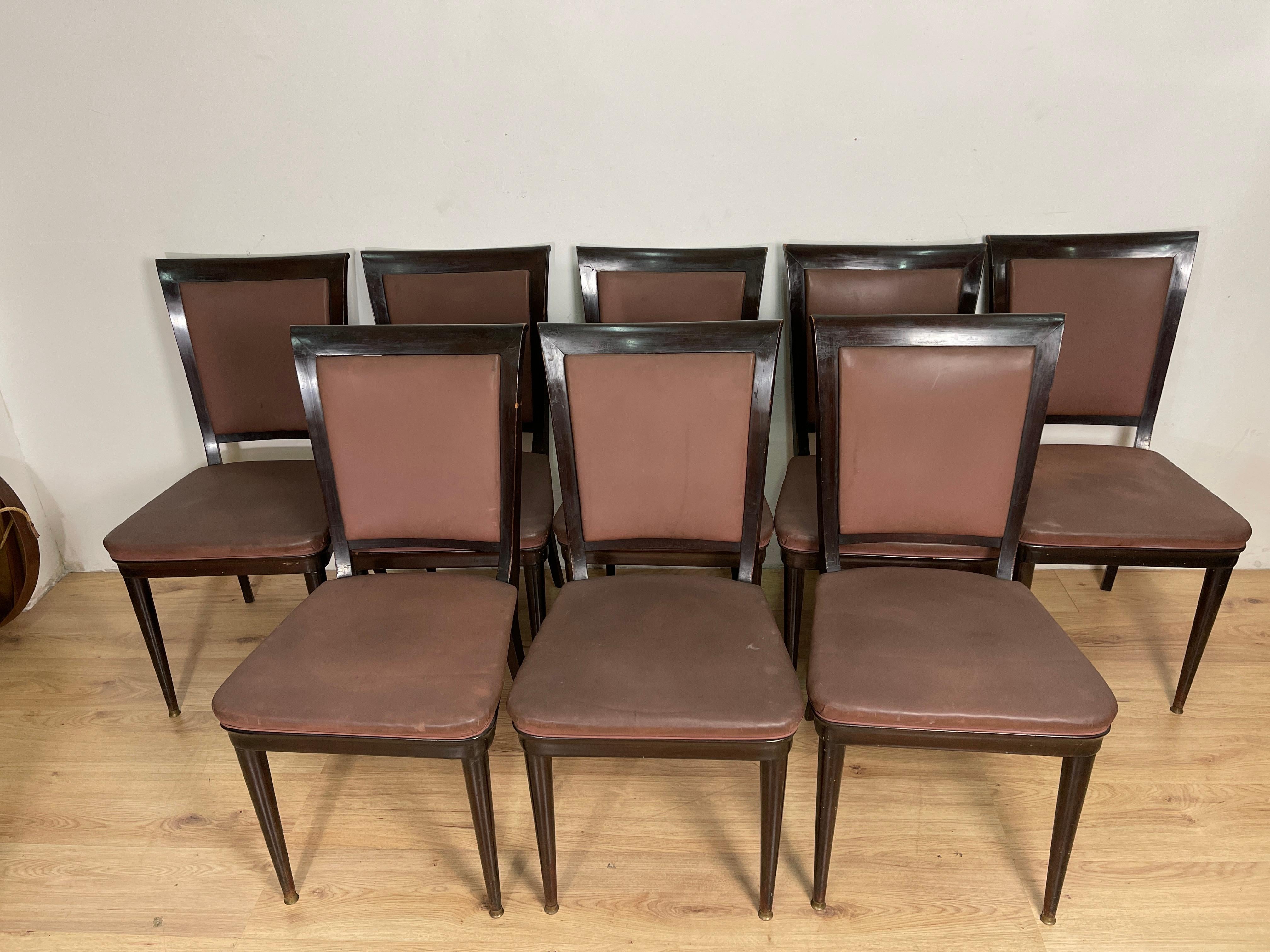 Wood Vittorio Dassi Chairs For Sale