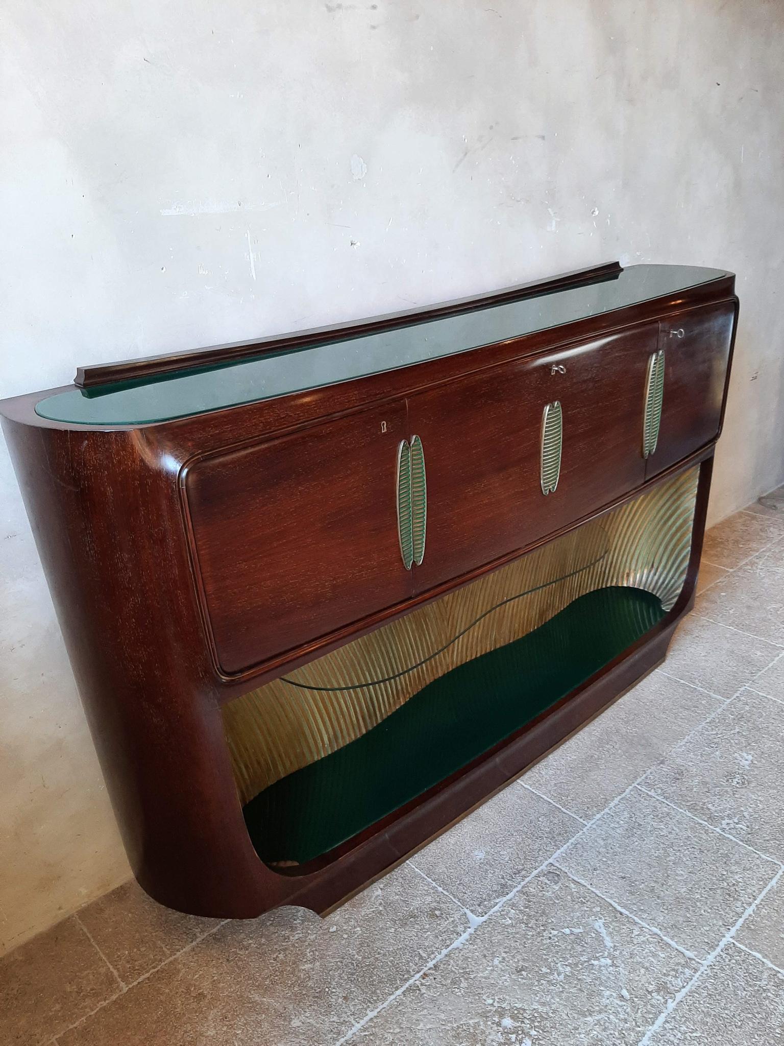 Vittorio Dassi Design Drybar / Sideboard for Palazzi dell’Arte Cantù, 1950s For Sale 11