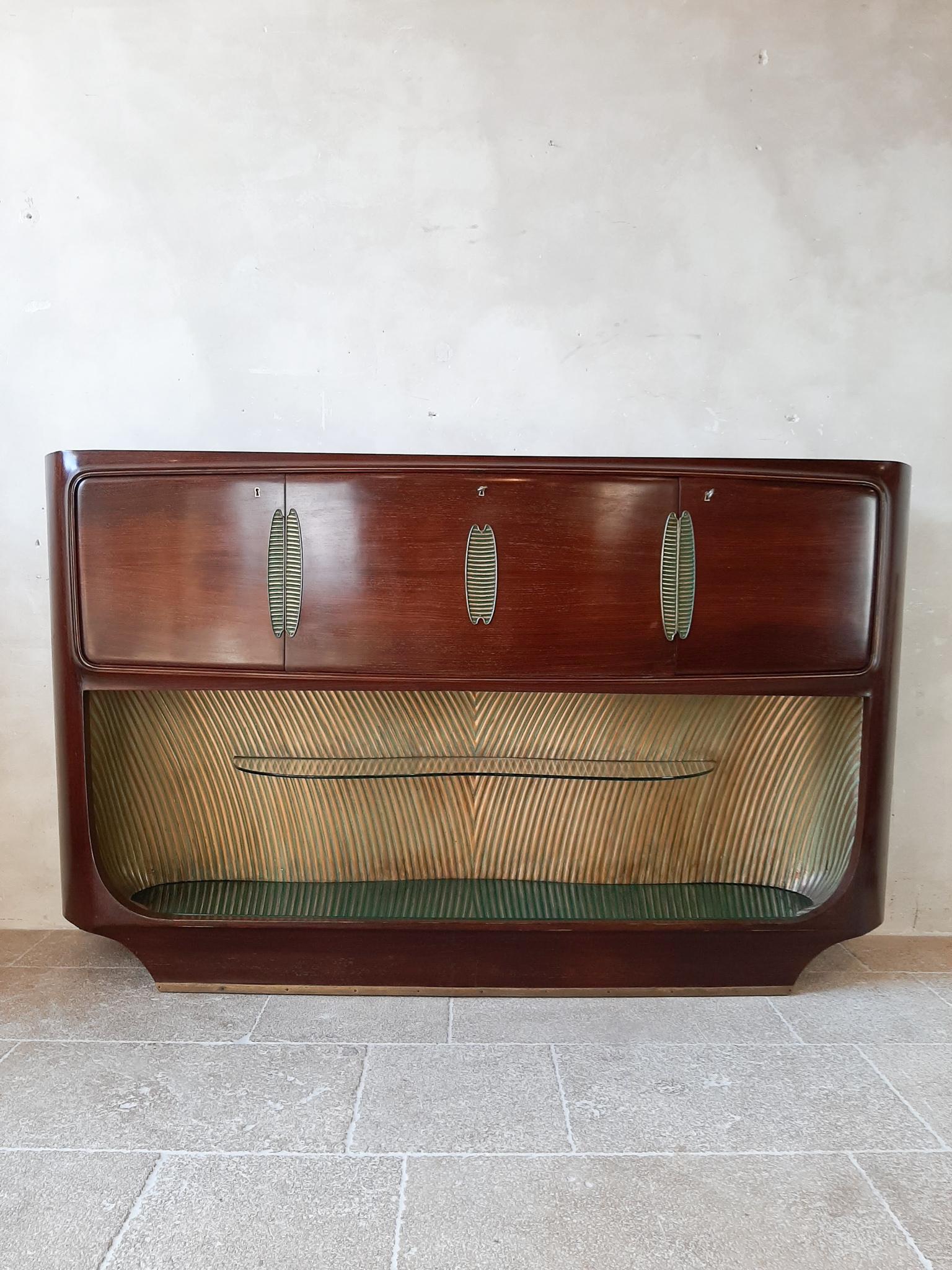 Vittorio Dassi Design Drybar / Sideboard für Palazzi dellArte Cant, 1950er Jahre (Moderne der Mitte des Jahrhunderts) im Angebot