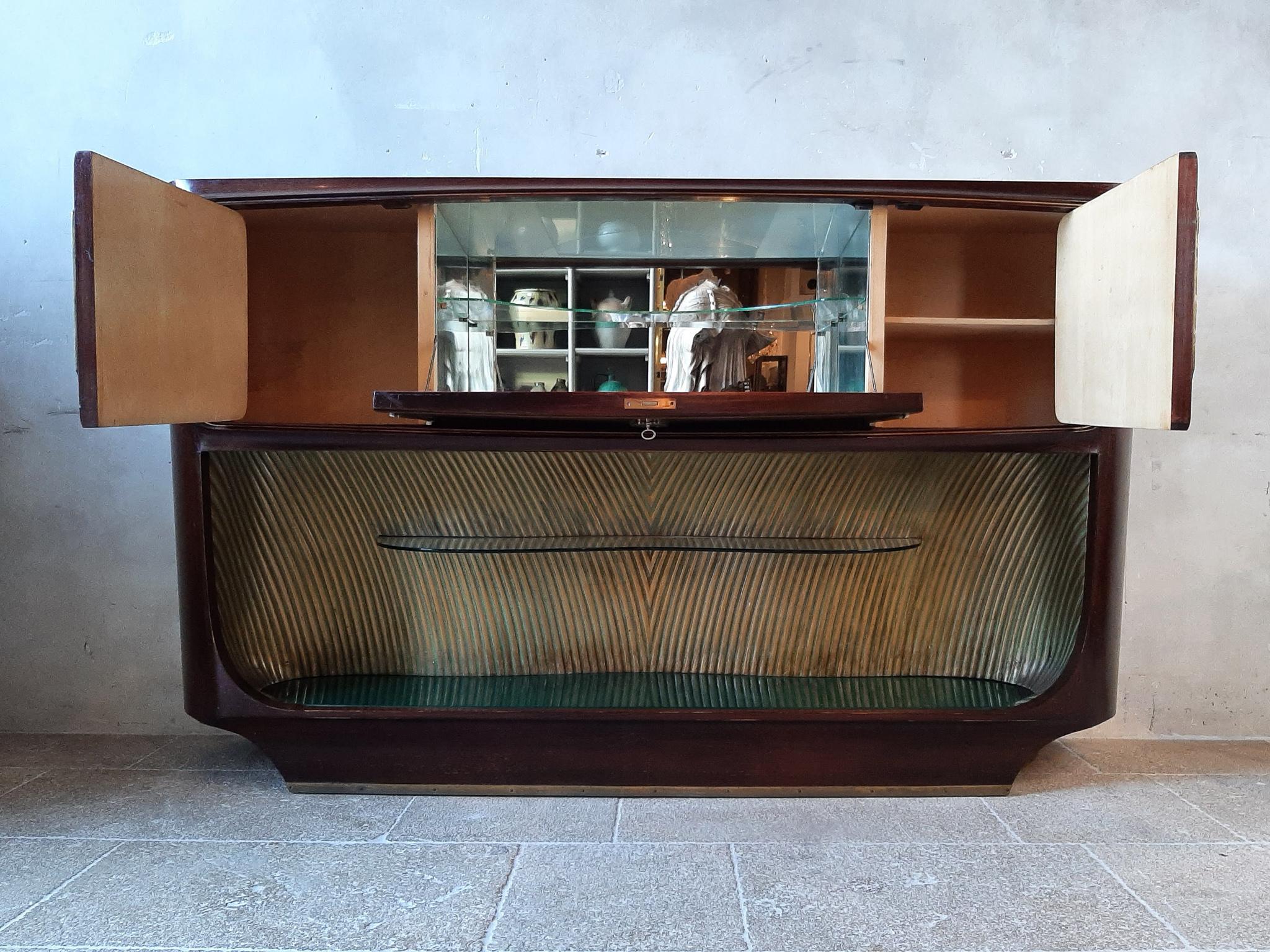 Vittorio Dassi Design Drybar / Sideboard für Palazzi dellArte Cant, 1950er Jahre im Angebot 1