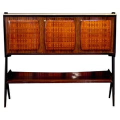 Vittorio Dassi Design Midcentury Sideboard or Bar Cabinet, 1950s