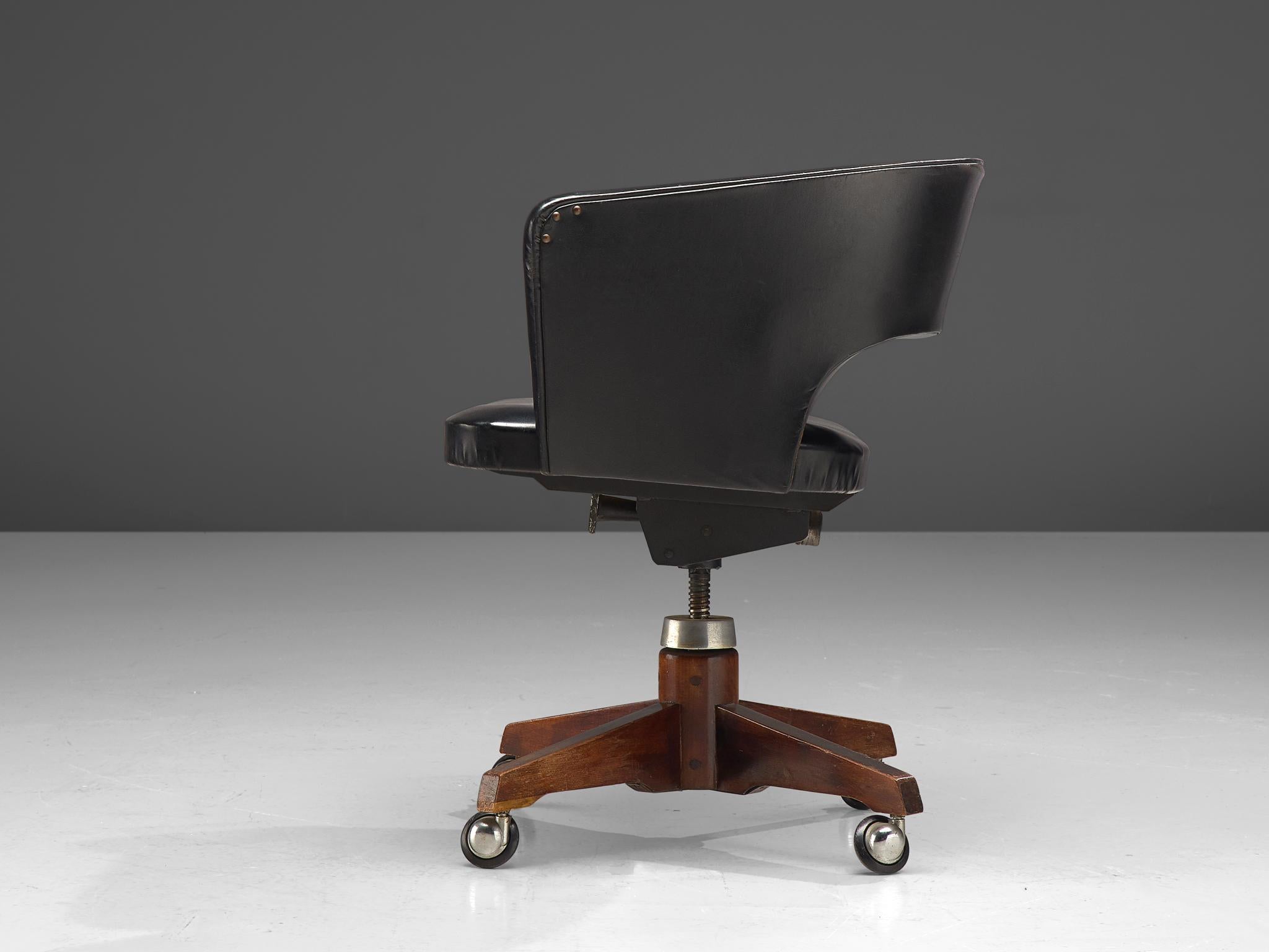 Mid-Century Modern Vittorio Dassi Desk Chair, 1950s