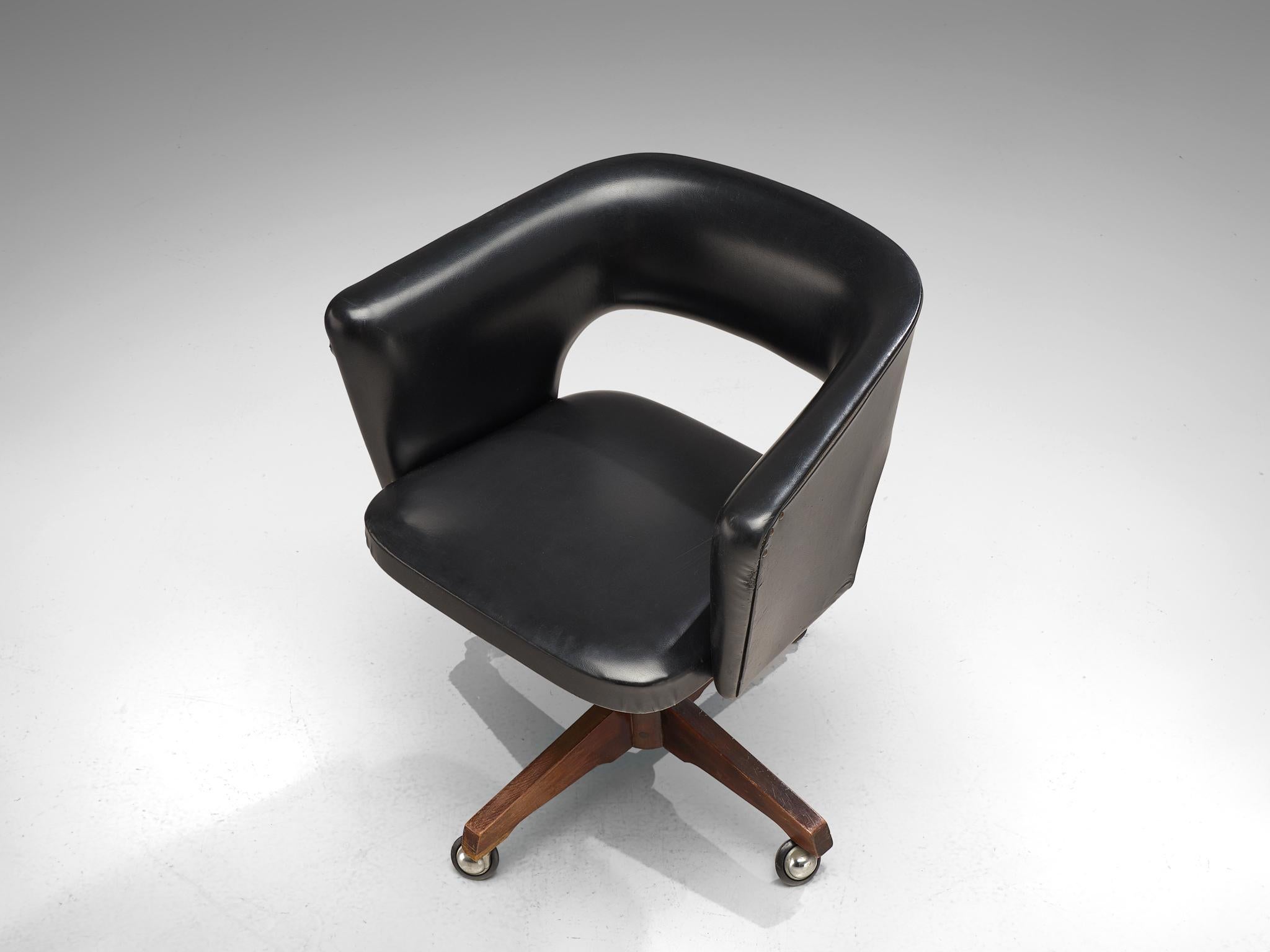 Italian Vittorio Dassi Desk Chair, 1950s