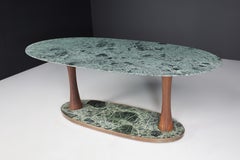 Vittorio Dassi Dining or Center Table in Alpi Verdi Marble, Italy 1950s