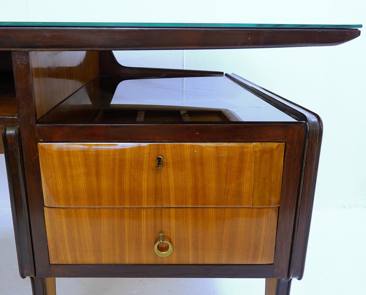 Mid-Century Modern Vittorio Dassi Executive Desk, 1950s In Good Condition In Brussels, BE