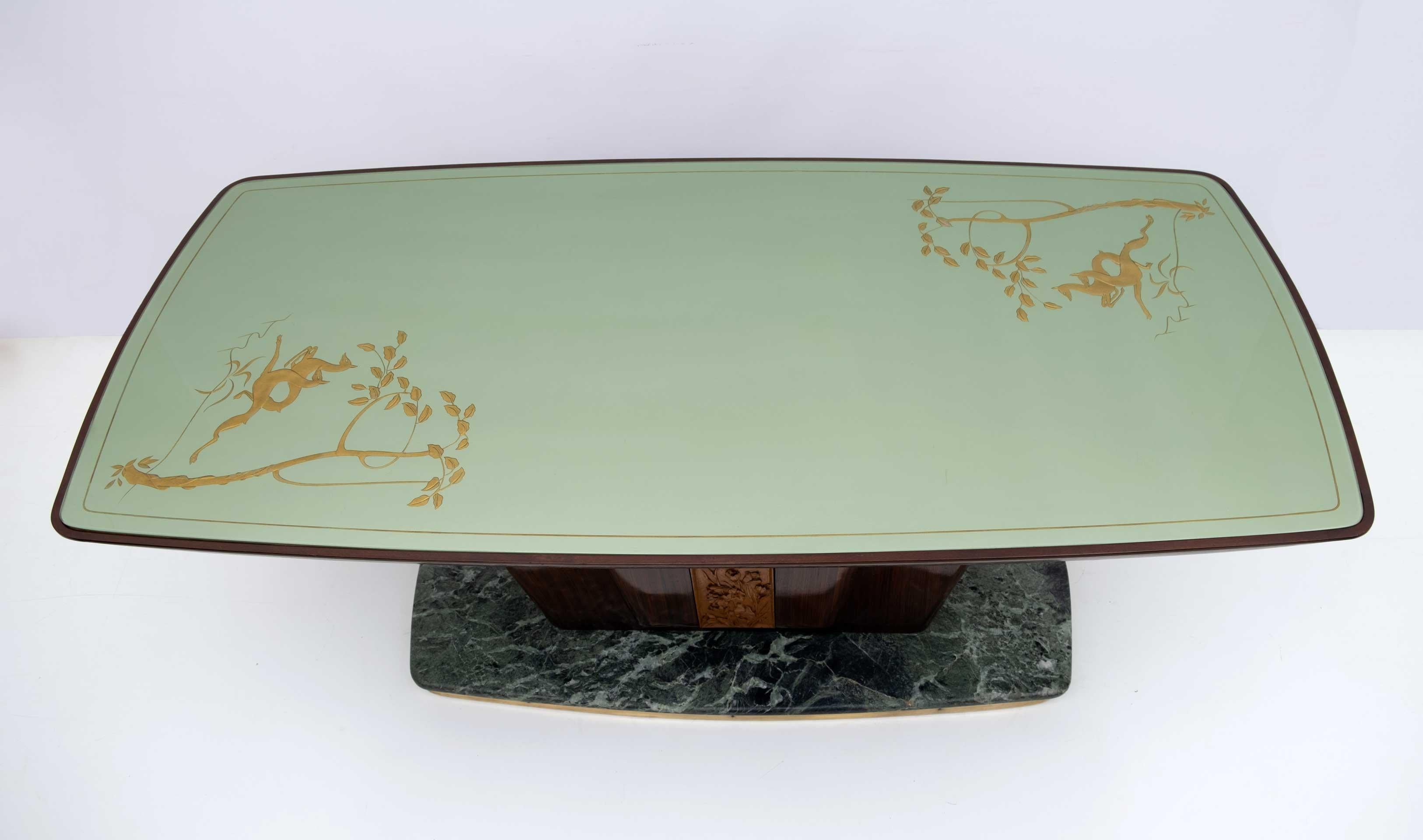 Vittorio Dassi Iconic Design Mid-Century Modern Italian Dining Table, 50s, Rare! For Sale 5