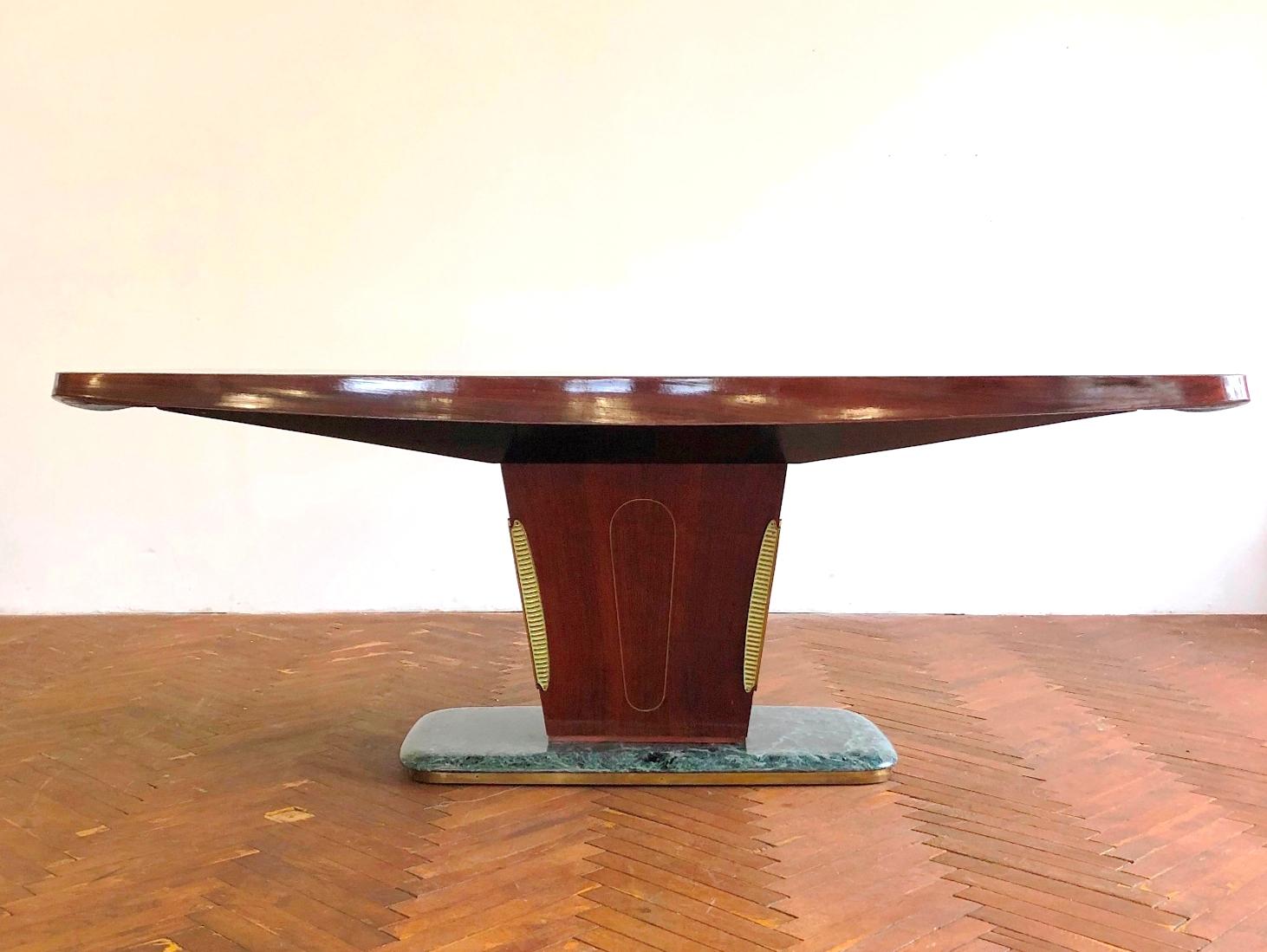 20th Century Vittorio Dassi Iconic Design Midcentury Dining Table, 1950s