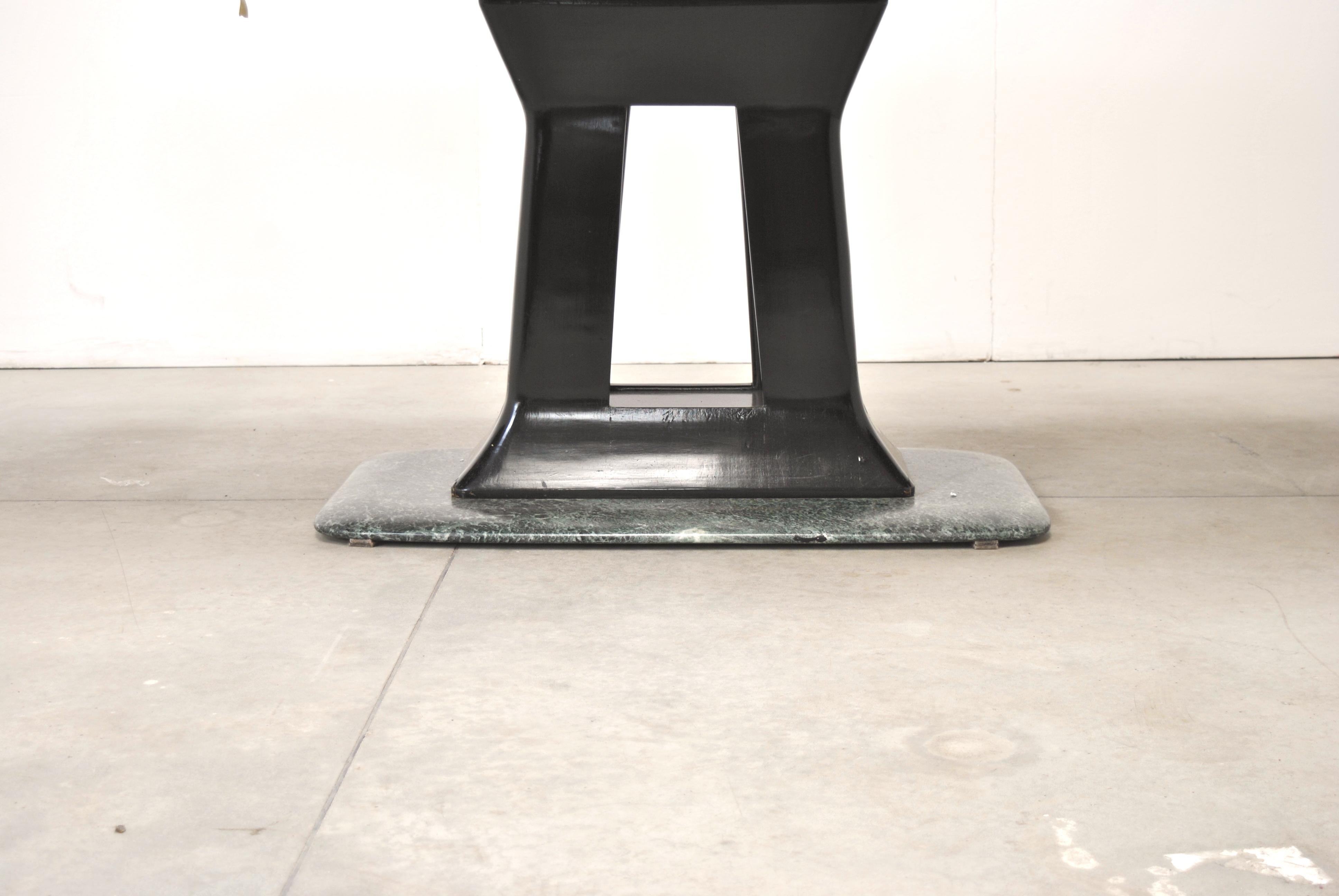 Vittorio Dassi Italian Art Deco Dining Table with Marble Base, 1940s 7