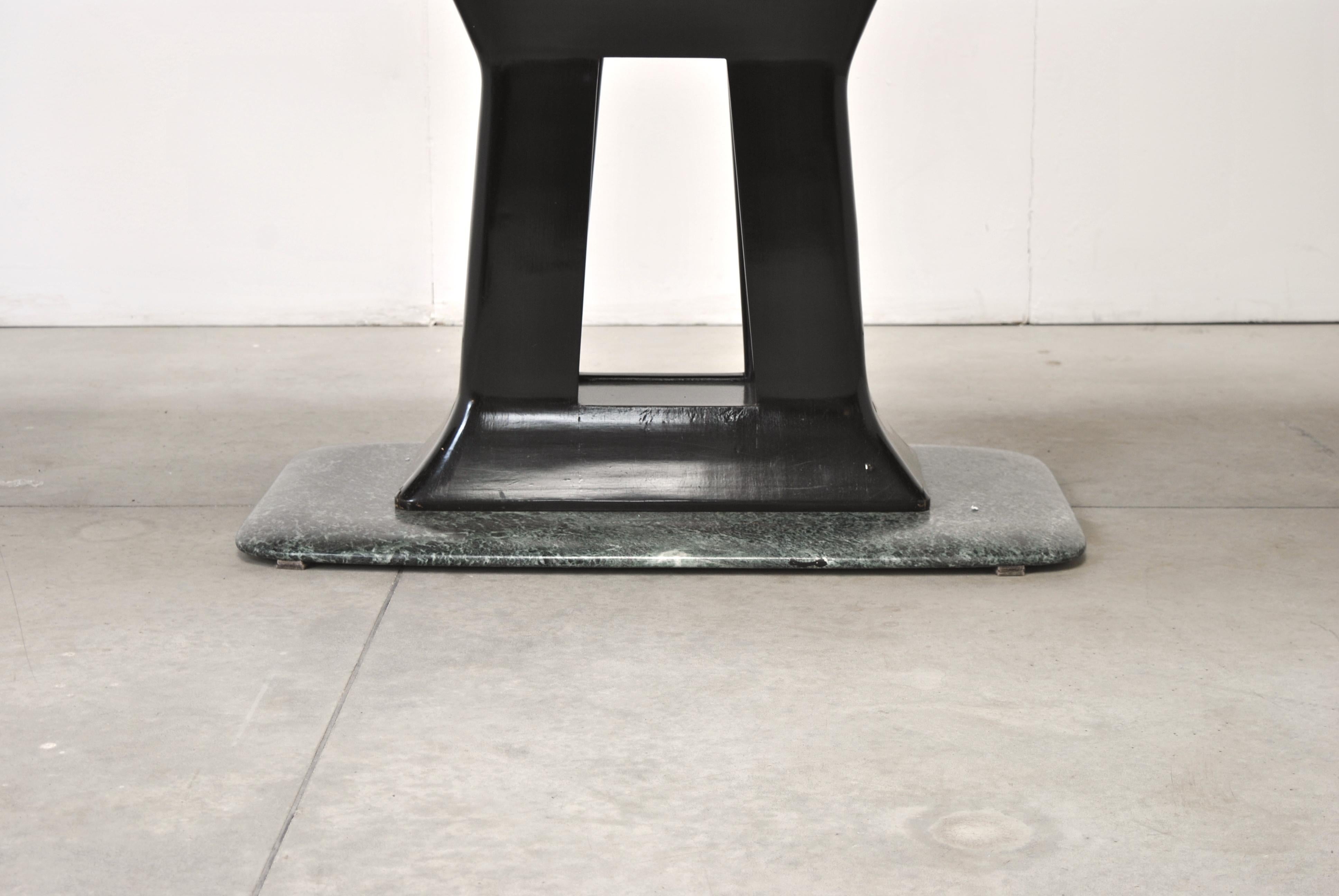 Vittorio Dassi Italian Art Deco Dining Table with Marble Base, 1940s 8