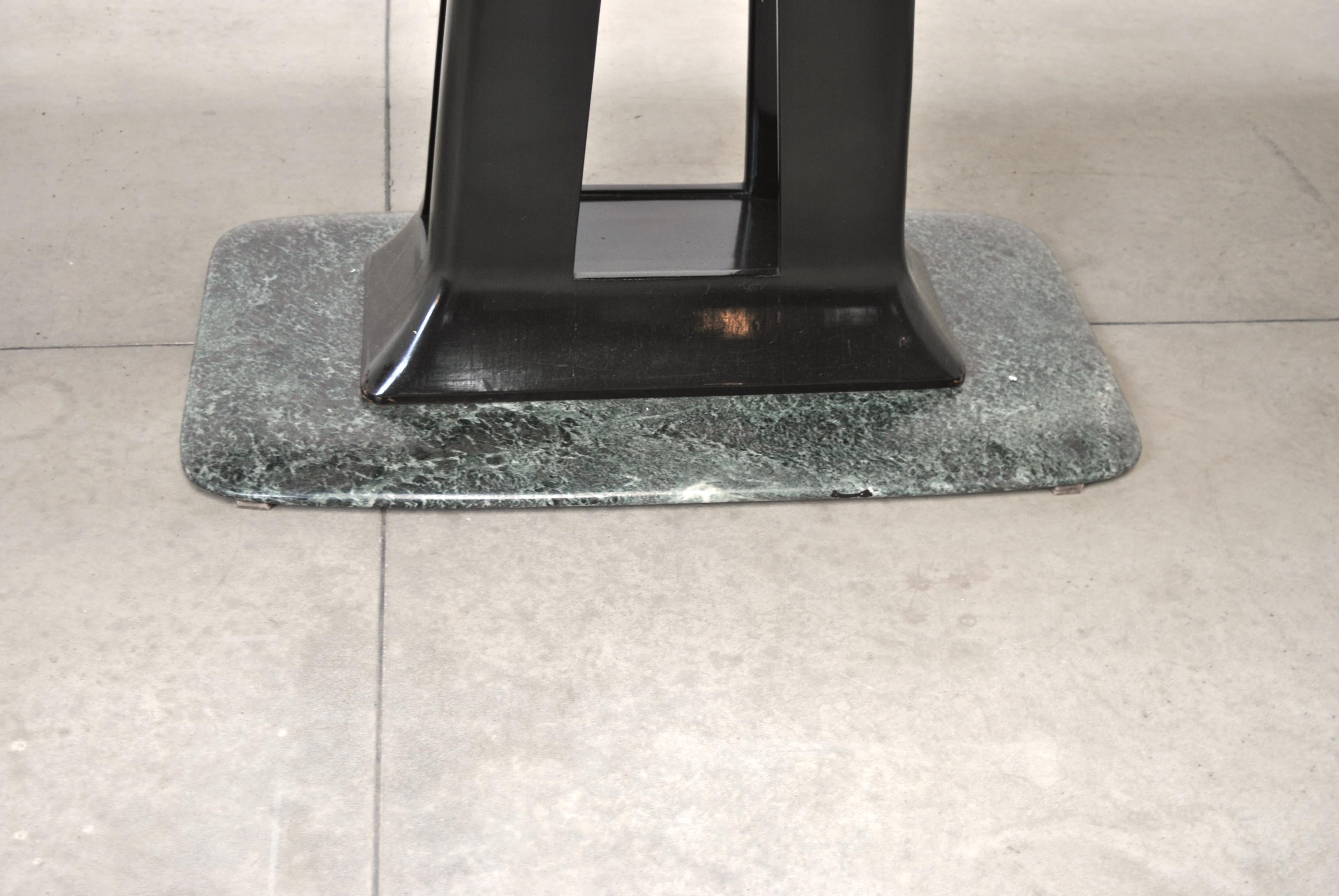 Vittorio Dassi Italian Art Deco Dining Table with Marble Base, 1940s 4
