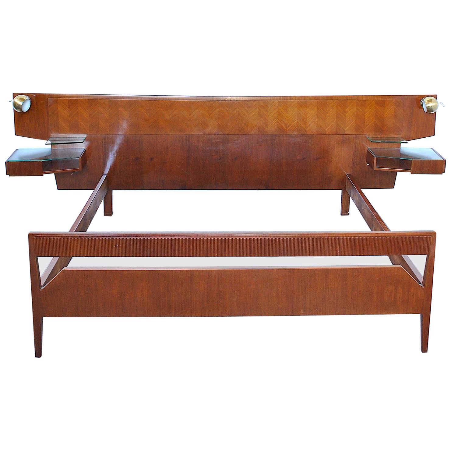 Original Pastoe Cees Braakman Teak Double Bed at 1stDibs