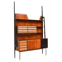Vittorio Dassi Italian Monumental Wall Unit for Mobili Cantù, Italy, 1950s