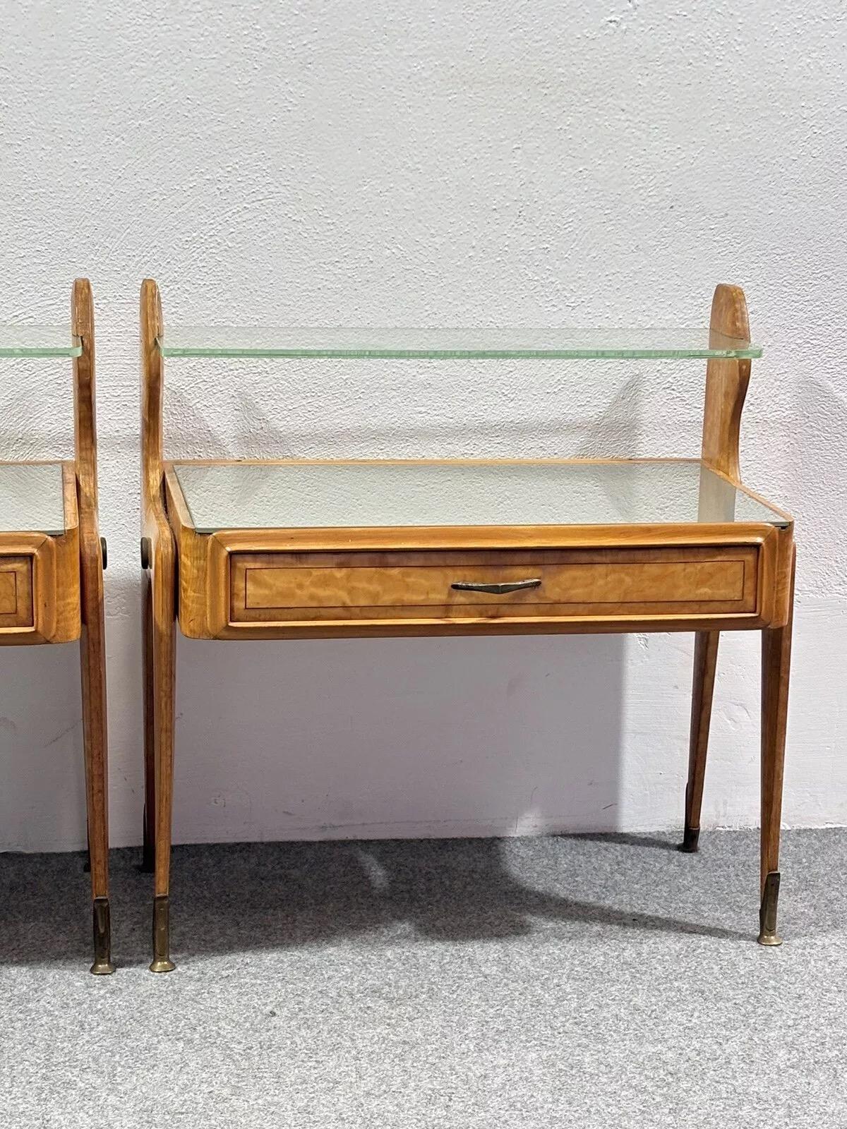 Vittorio Dassi La Permanente Cantù Pair Of Nightstands 1950's Design Modernism 4