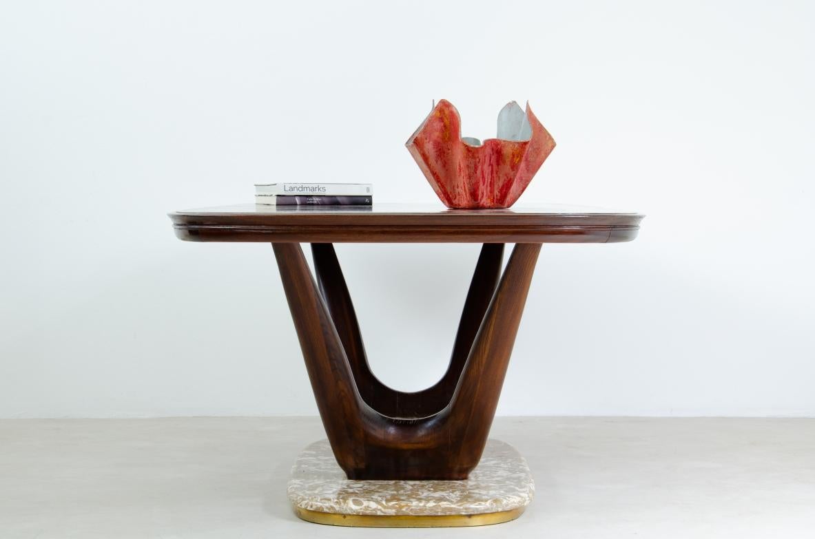 Vittorio Dassi, Large Mahogany Table  In Excellent Condition For Sale In Milano, IT