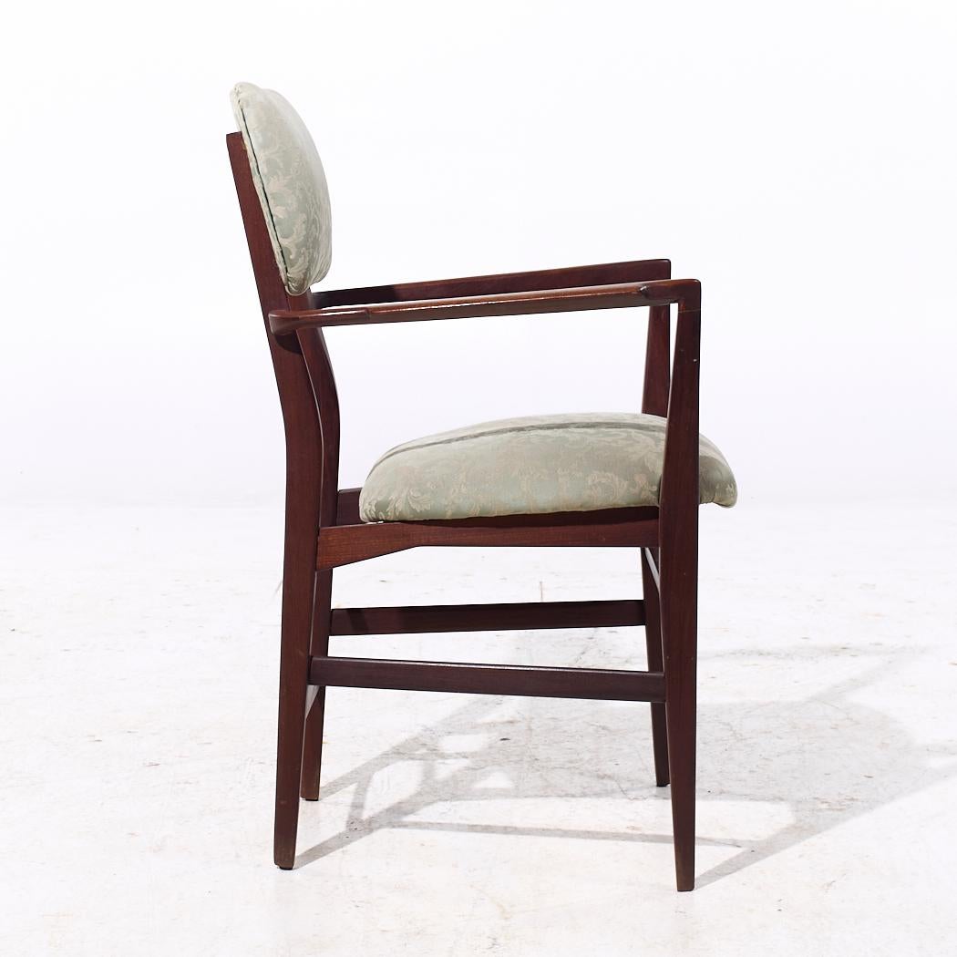 Vittorio Dassi Mid Century Italian Teak Dining Chairs - Set of 4 In Good Condition For Sale In Countryside, IL