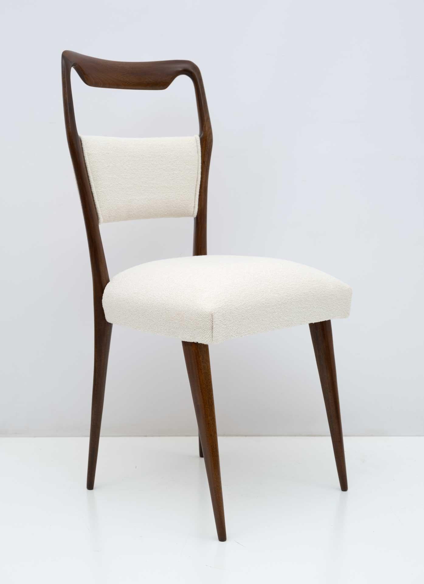 Vittorio Dassi Mid-Century Modern Italian Dinning Chairs, 1950s, Set of Eight 5