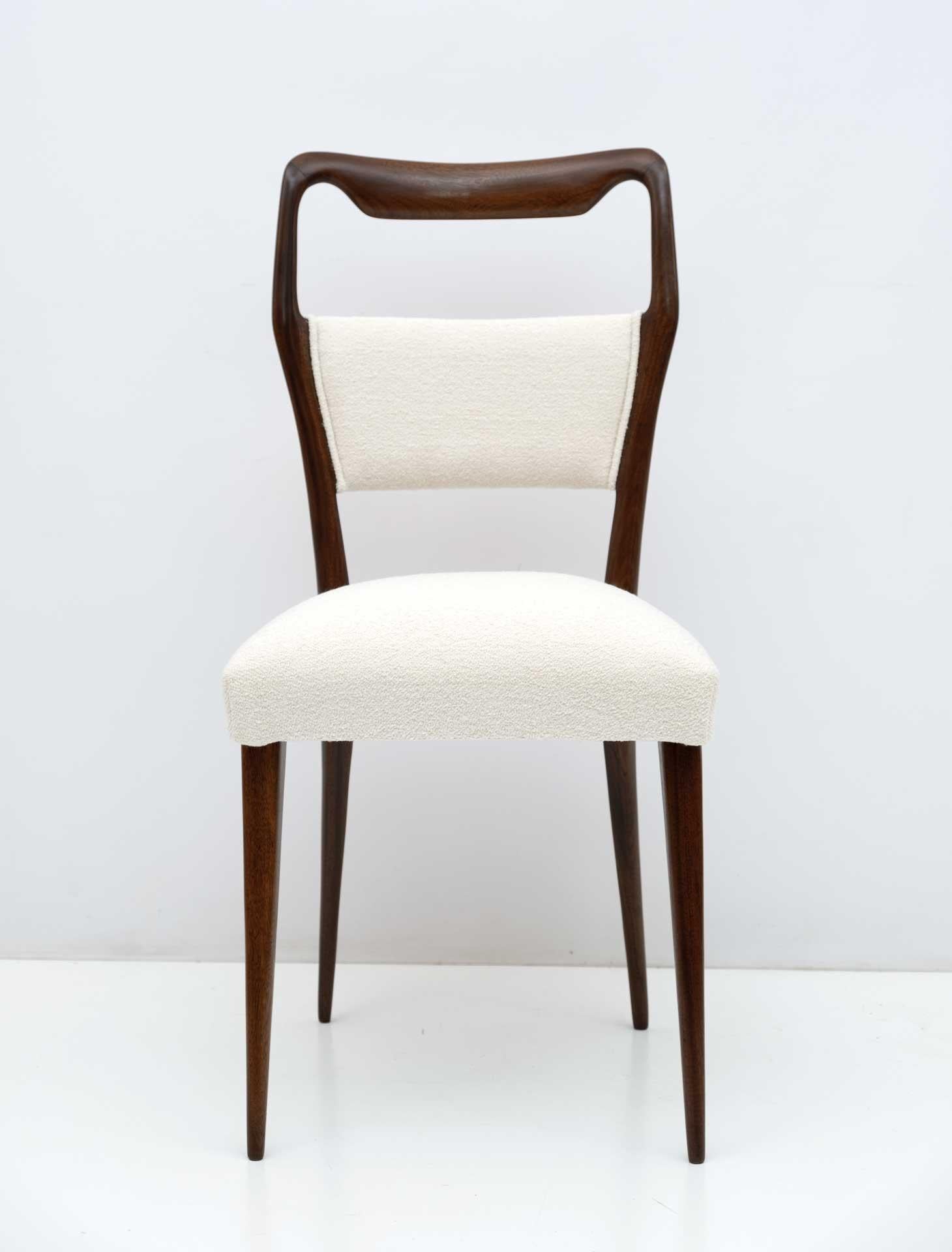 Vittorio Dassi Mid-Century Modern Italian Dinning Chairs, 1950s, Set of Eight 4