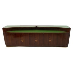 Vittorio Dassi Mid-Century Modern Italian Rosewood and Maple Inlay Sideboard