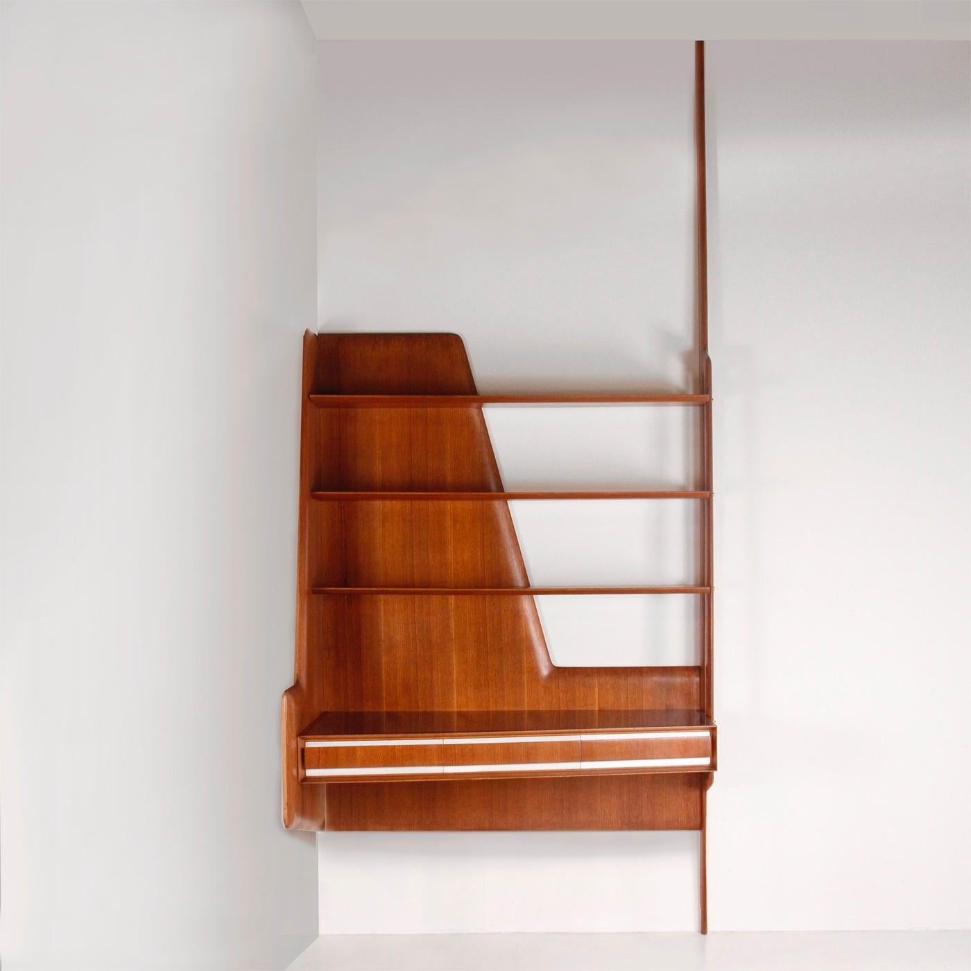Vittorio Dassi Mueble escritorio monumental para Mobili Cantù, Italia, 1950 Moderno de mediados de siglo en venta