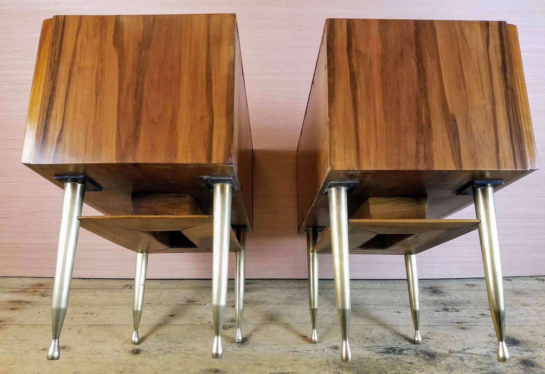 Vittorio Dassi Pair of End Tables / Nightstands, Italy, Mid-1950s 2