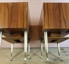 Vittorio Dassi Pair of End Tables / Nightstands, Italy, Mid-1950s