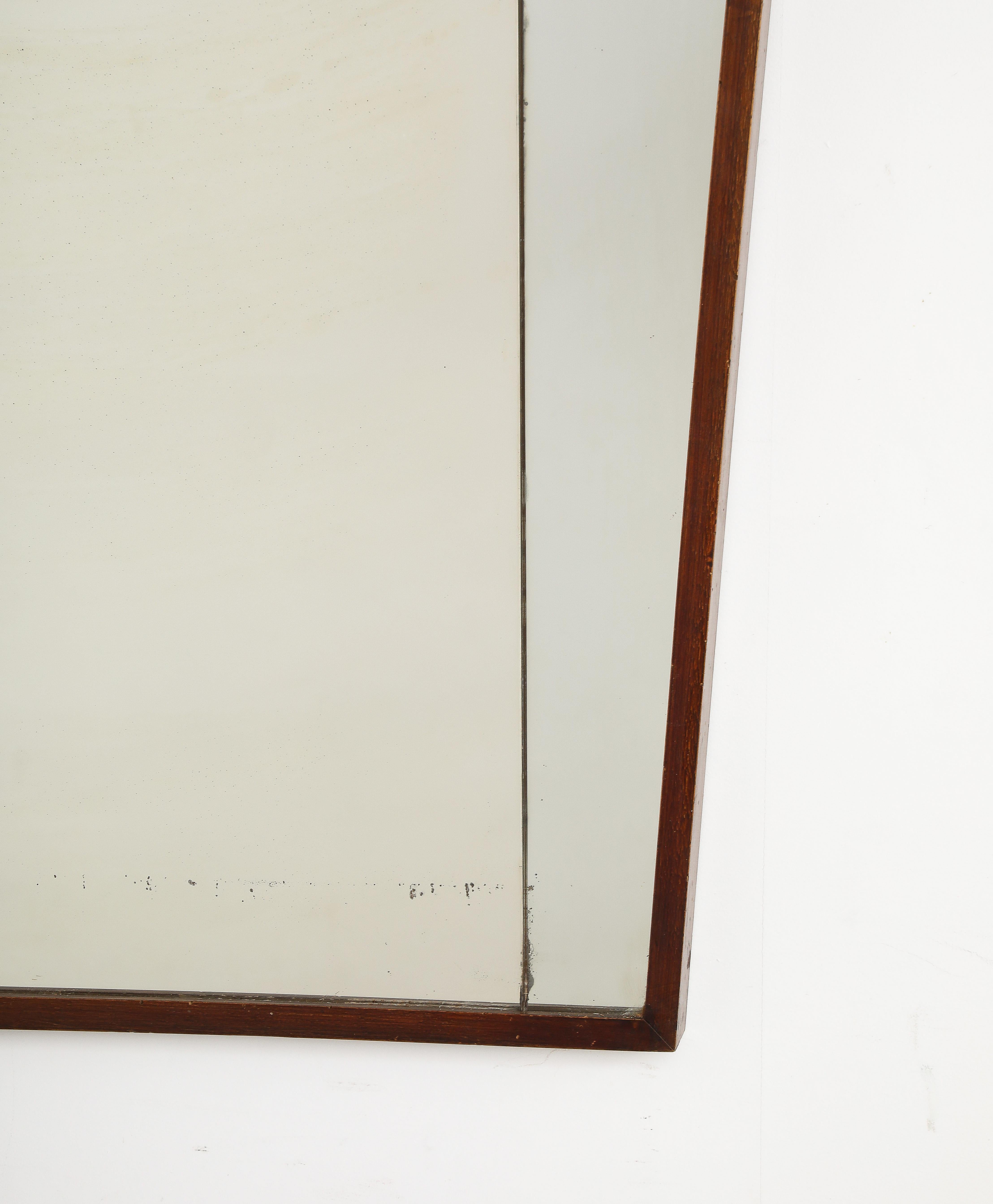 Vittorio Dassi Scalloped Wood Wall Mirror, Italy circa 1940  For Sale 3