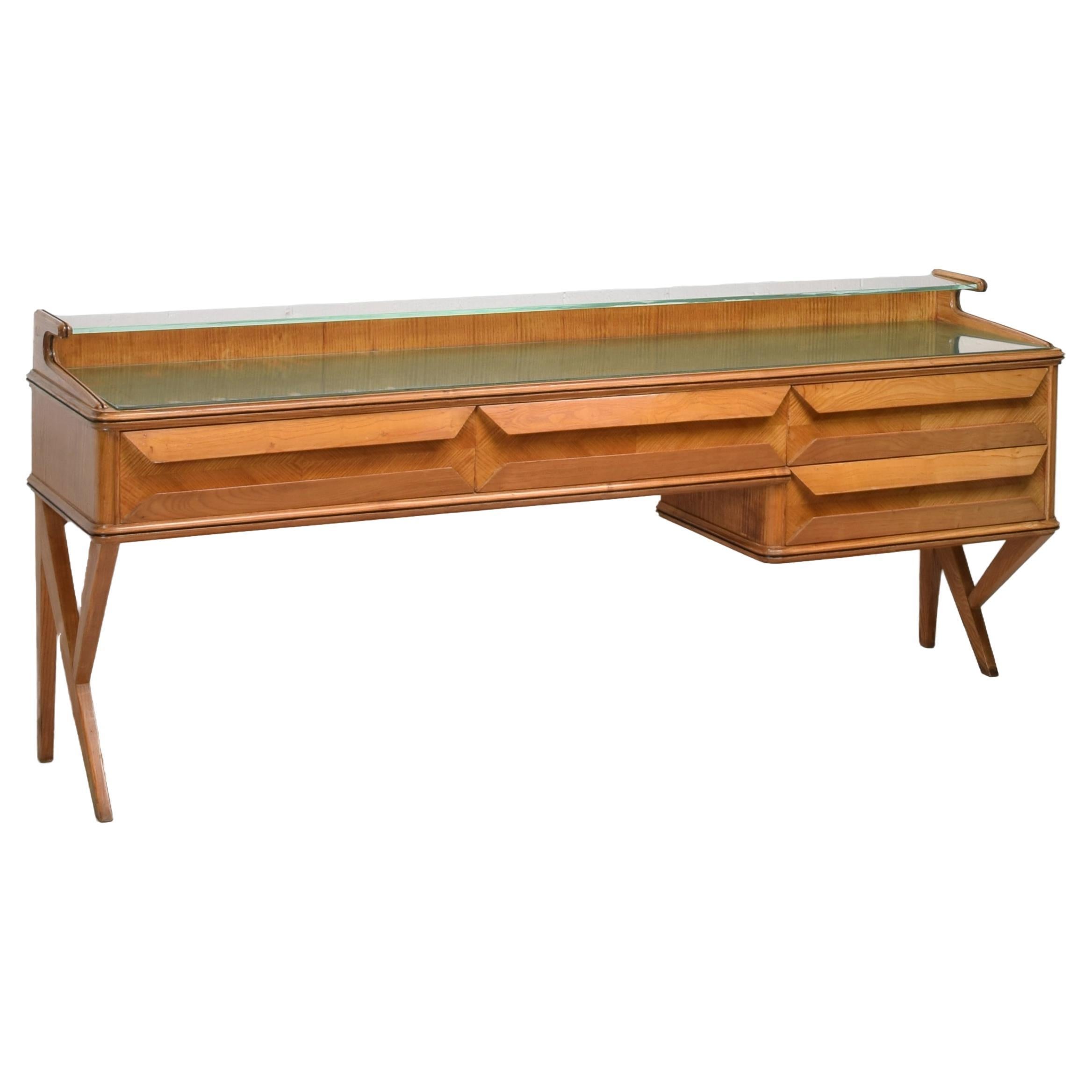 Vittorio Dassi Sideboard, 1950s, Beautiful Condition, Carlo Mollino -esque For Sale
