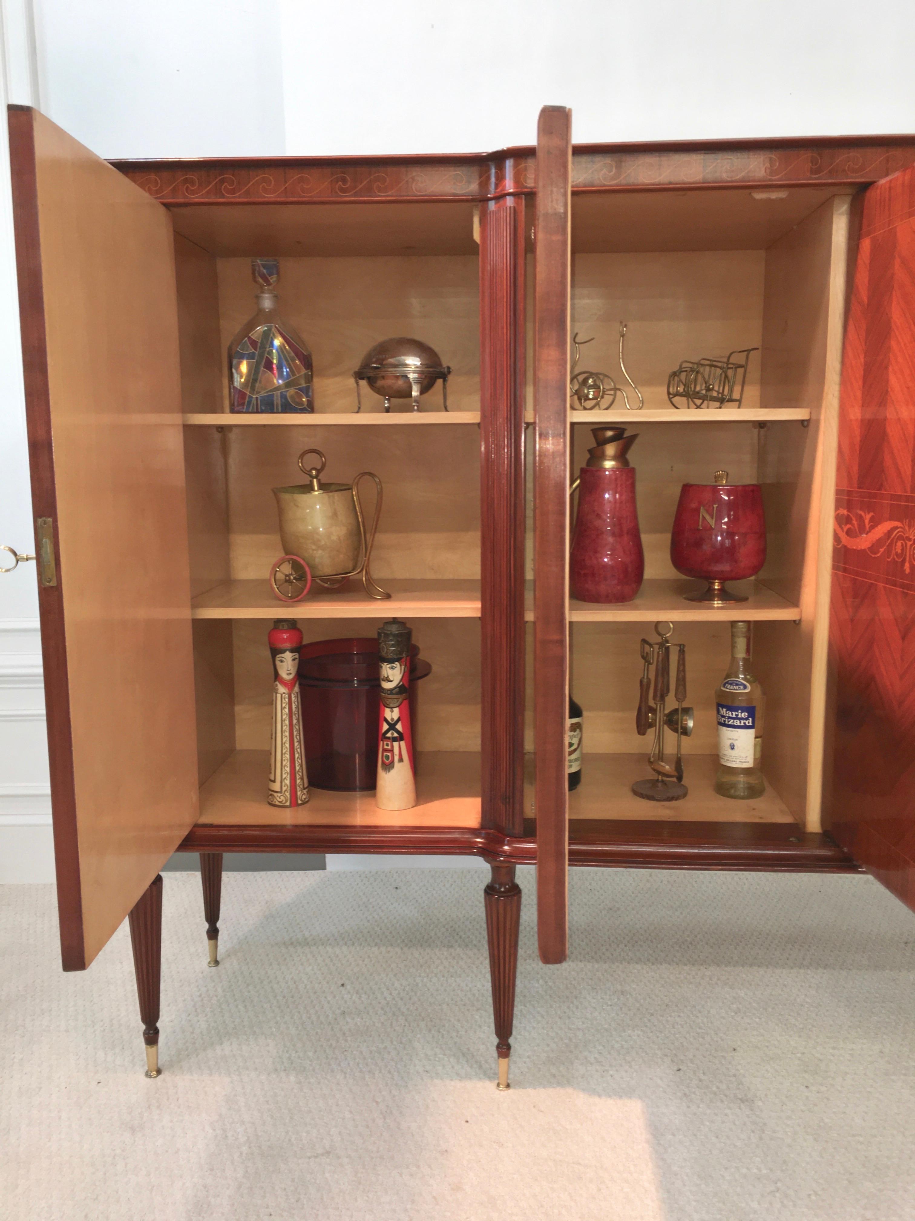 Vittorio Dassi Sideboard Bar Cabinet For Sale 2