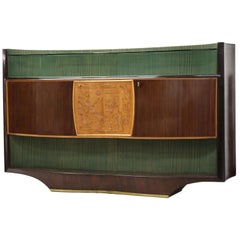 Vittorio Dassi Sideboard Credenza Rosewood Midcentury, Italy, 1950s