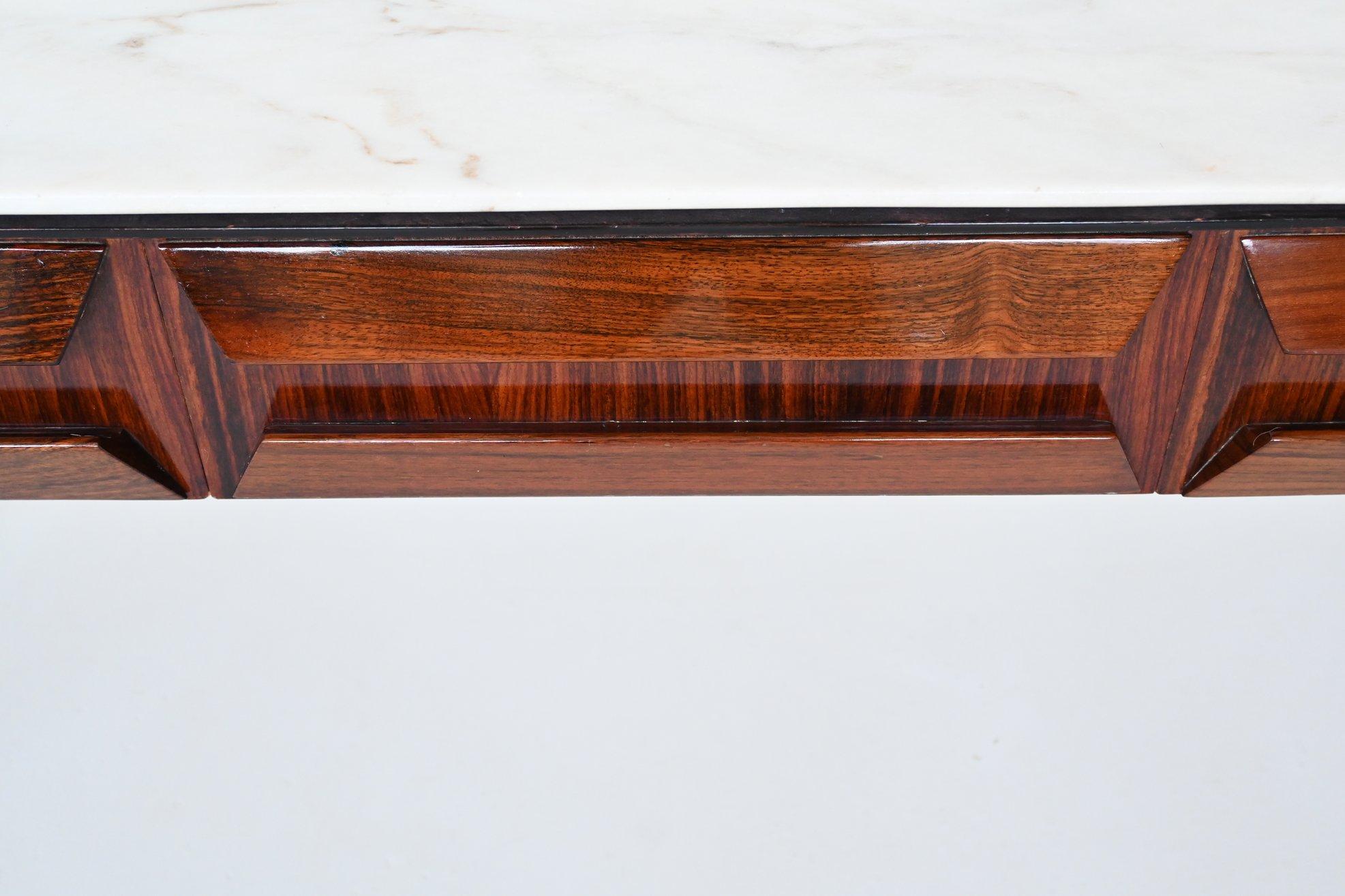 Buffet Vittorio Dassi en bois de rose et marbre Dassi Italie 1953 6