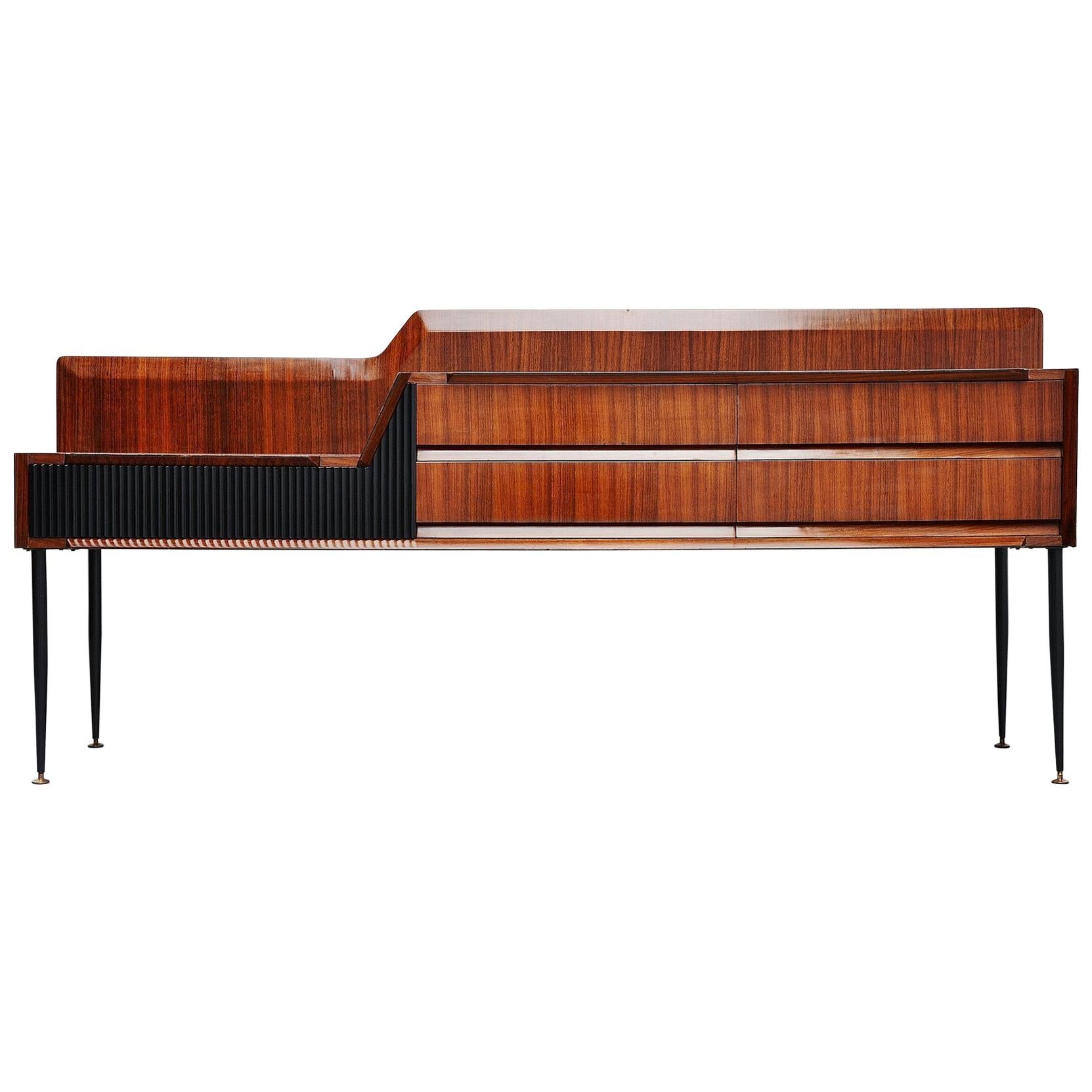 Vittorio Dassi Sideboard in Rosewood, Italy, 1950