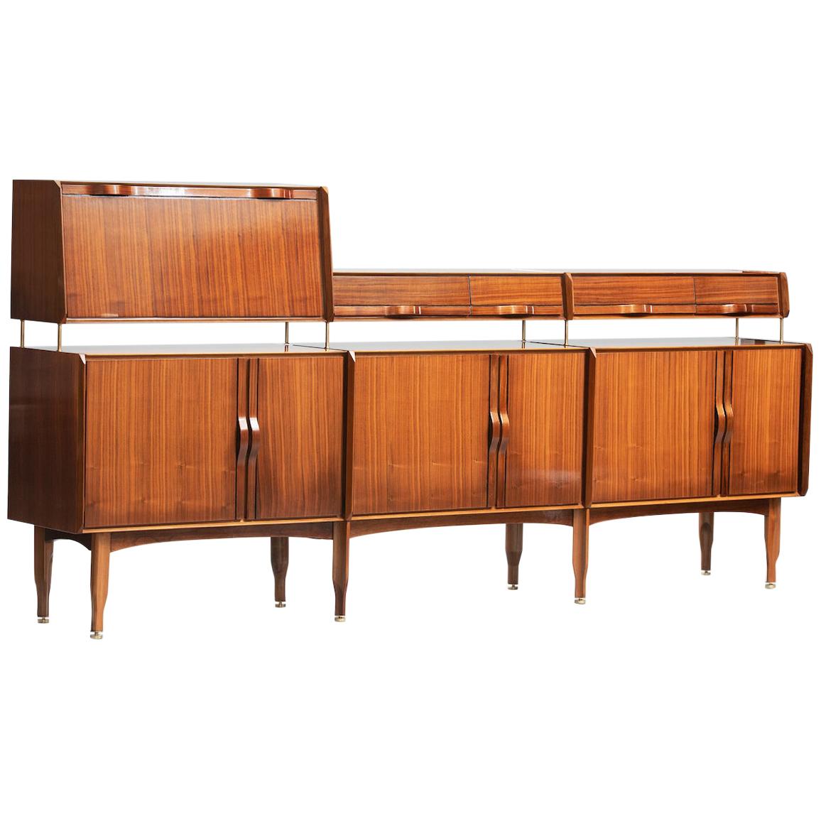 Johannes Andersen Rosewood Sideboard Produced by Bernhard Pedersen and Son  For Sale at 1stDibs