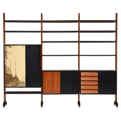 Vittorio Dassi Wall Unit / Dry Bar for Permanente Mobili Cantù, Italy, 1950-60