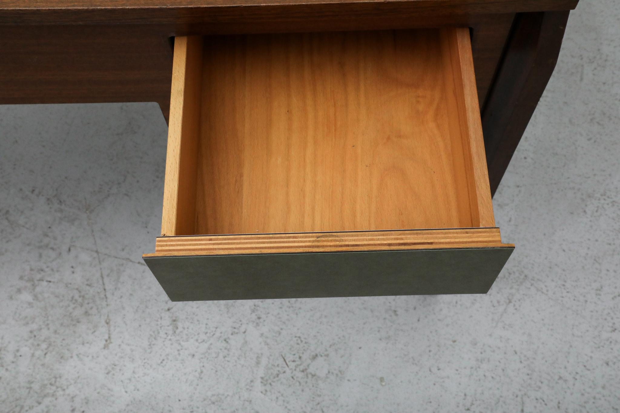 Scrivania Vittorio Dassi, stile Gio Ponti, Greene & Greene, metà secolo in vendita 10