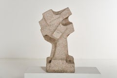 Vittorio Di Muzio "Lotta" Pink marble sculpture - 1973 Italian Design