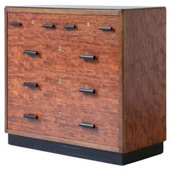 Vittorio Ducrot, small chest of drawers in flamed oak