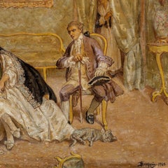 Vittorio Bressanin (Venetian painter) - early 20th century painting - Interior