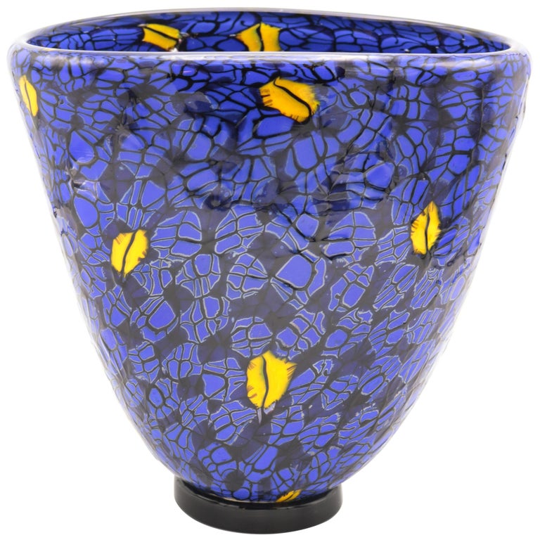 Vittorio Ferro 'Murrina' Murano Glass Vase For Sale at 1stDibs
