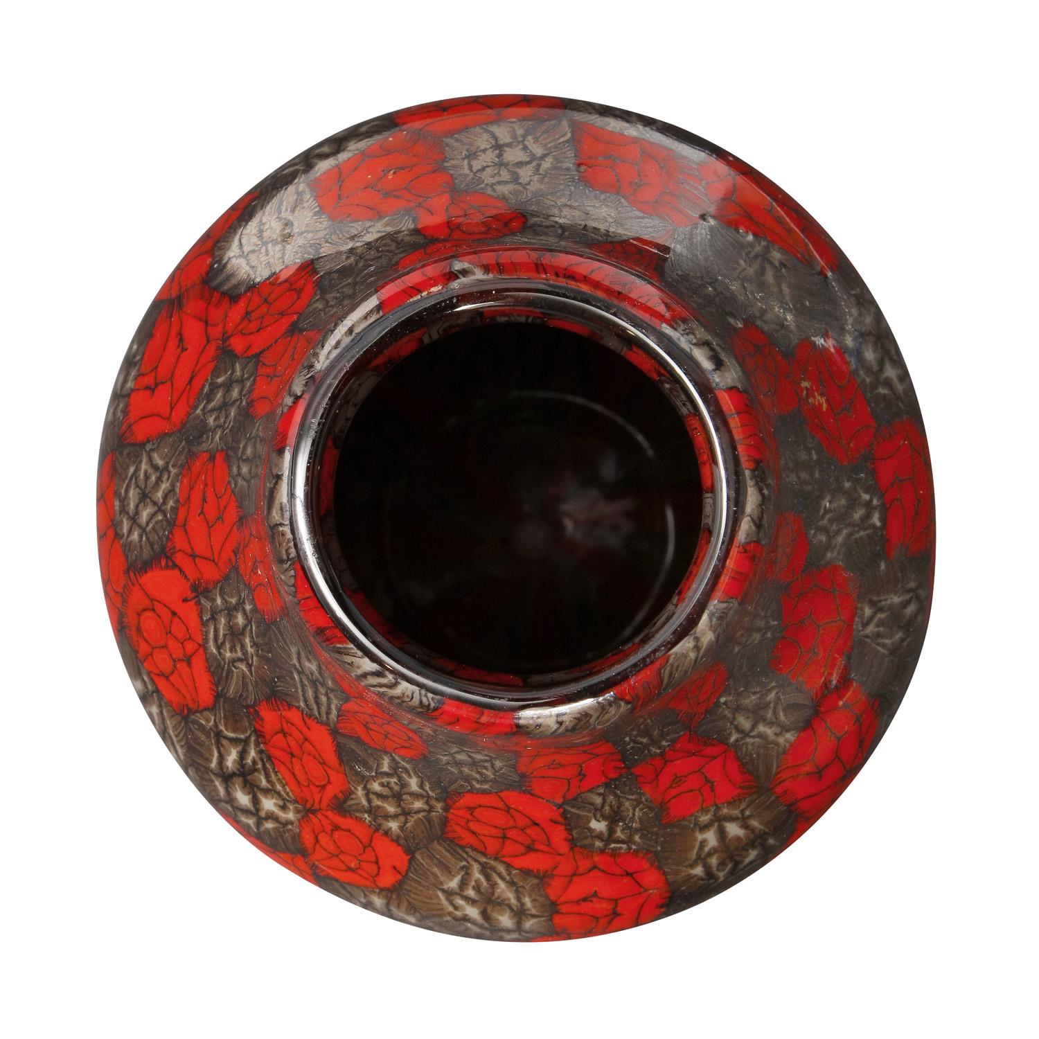 Italian Vittorio Ferro Vase with Unique Multicolor Murrine 1990s