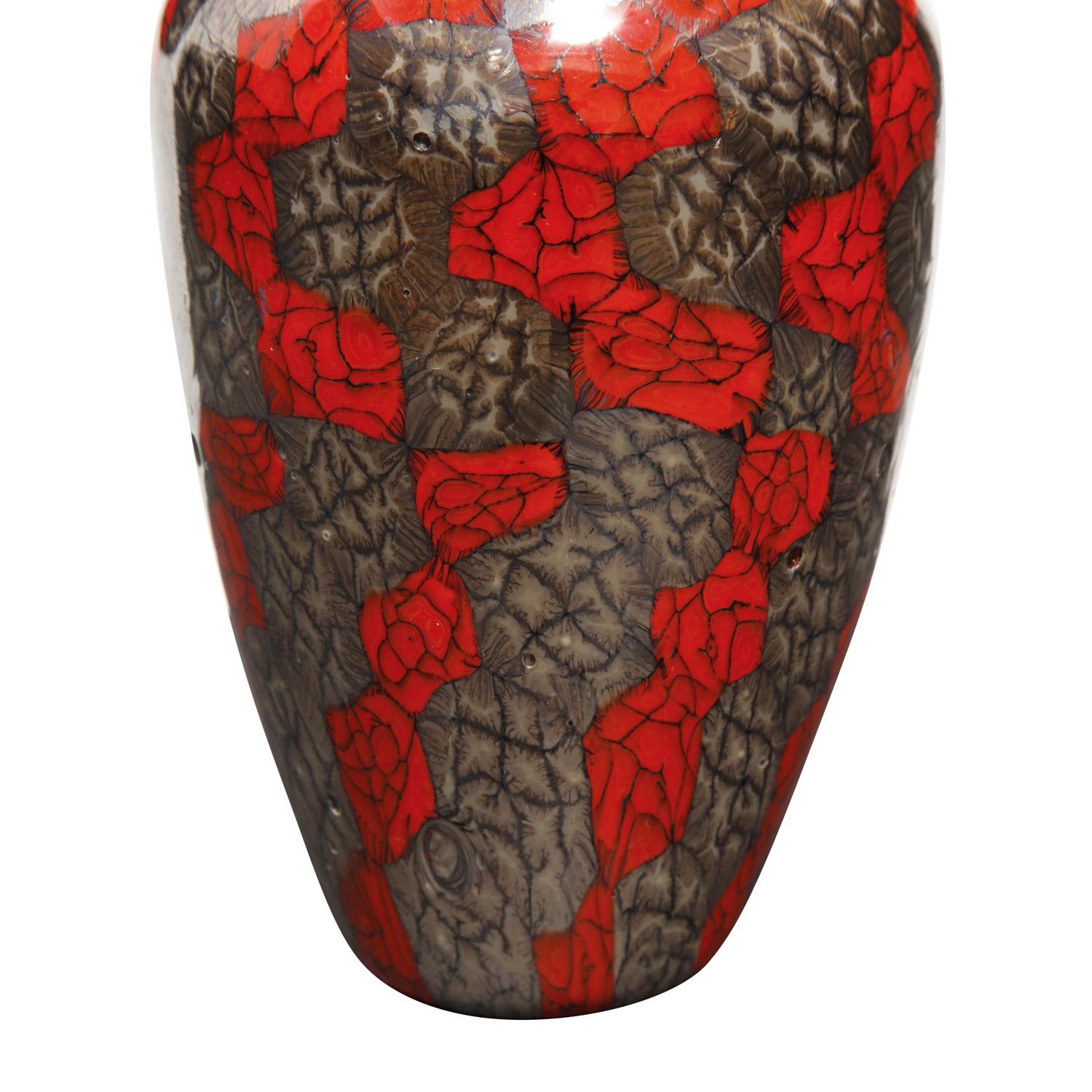 Hand-Crafted Vittorio Ferro Vase with Unique Multicolor Murrine 1990s