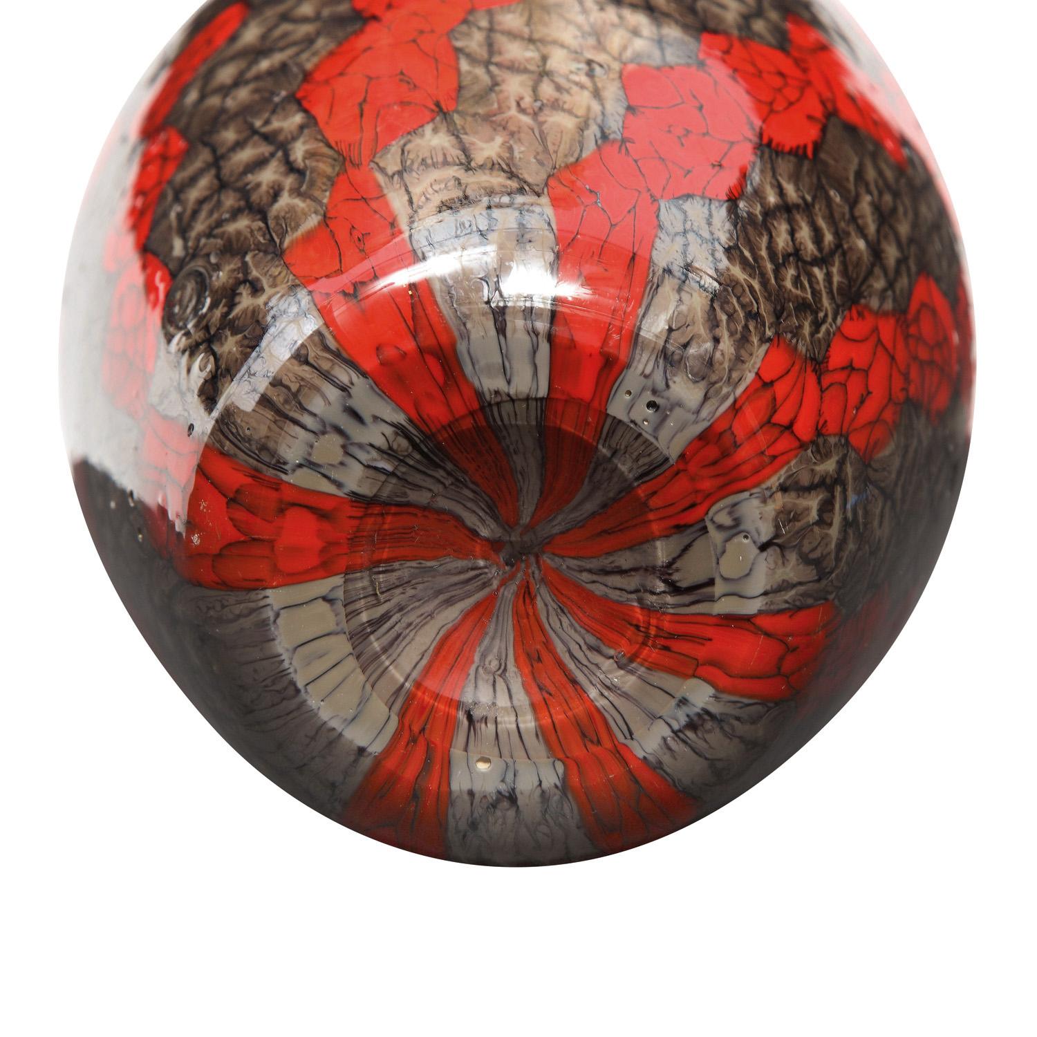 Vittorio Ferro Vase with Unique Multicolor Murrine 1990s In Excellent Condition In New York, NY