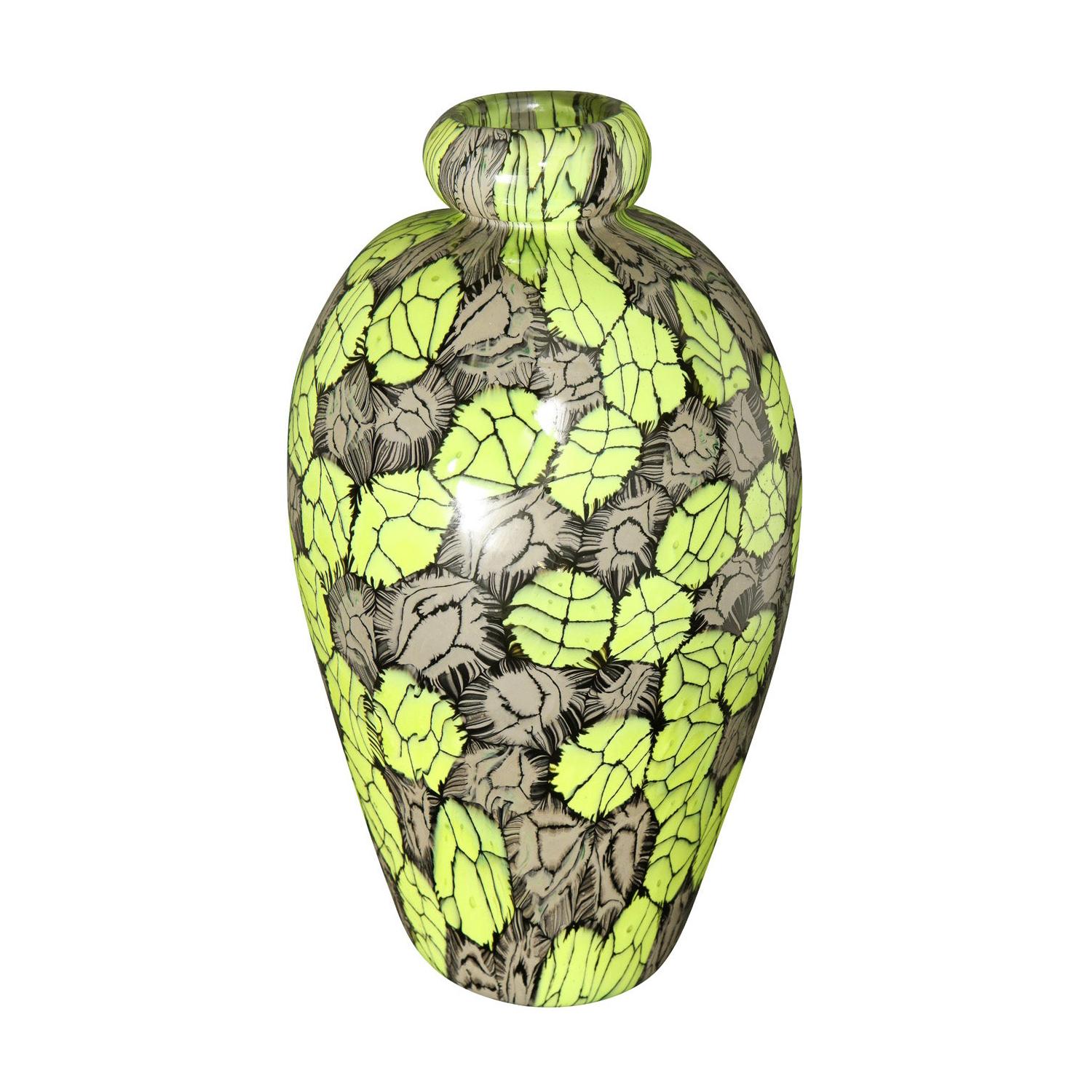 Vase Vittorio Ferro avec murrine multicolore unique, 1999 en vente